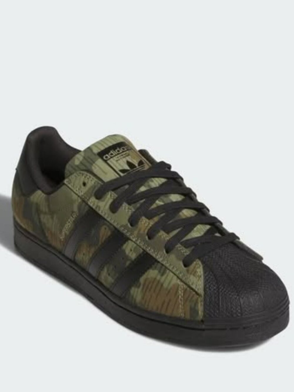 Adidas Superstar ADV (Camo/Black). Brand New. Mens Size: 9.5.